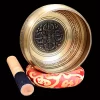 Silent Mind Tibetan Singing Bowl Set Antique Design With Dual Surface Mallet and Silk Cushion Promotes Peace, Chakra Healin