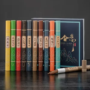 Natural sandalwood, Agarwood and wormwood thread Meditation and guest Reception Incense 11 kinds of thread incense 20g per cylin
