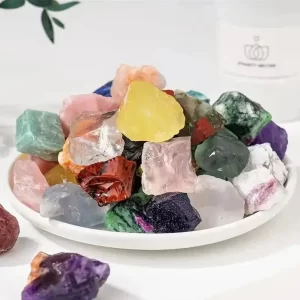 Natural Mixed Raw Stone Crystal Chunks Assorted Quartz Rough Healing Crystals Therapy Chakra Meditation Gemstone Garden Decorate